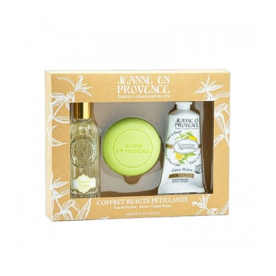 Jeanne En Provence Cofanetto Verveine Cédrat Edp Donna 60 Ml Spray + Crema Mani 75 Ml + Sapone Solido 100 G