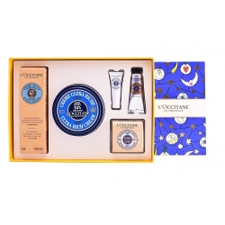 L'Occitane Cofanetto Karité Crema Corpo + Crema Mani + Crema Piedi + Sapone + Balsamo Labbra