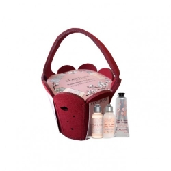 L'Occitane Cofanetto Cherry Blossom Basket Crema Mani 30Ml + Gel Doccia 35Ml + Latte Corpo 35Ml