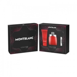 Mont Blanc Cofanetto Legend Red Eau De Parfum 100Ml + Edp Travel Size 7,5 Ml + Shower Gel 100 Ml