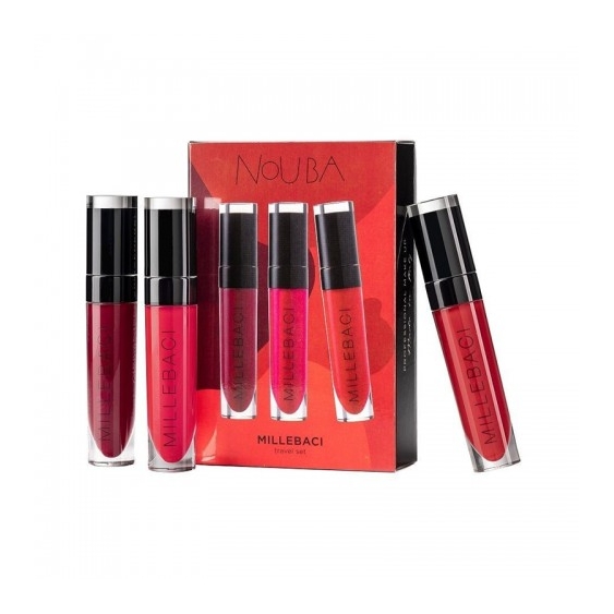 Nouba Cofanetto Millebaci N. 1 Travel Set 3 Mini Rossetti Liquidi