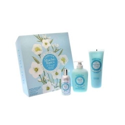 Perlier Cofanetto Muschio Bianco D'Oriente Gel Doccia + Sapone Liquido + Profumo