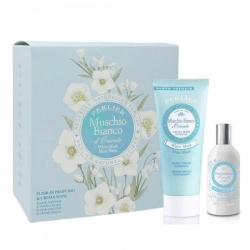 Perlier Cofanetto Muschio Bianco D'Oriente Crema Mani 100 Ml + Elisir Di Profumo 100 Ml