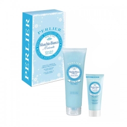 Perlier Cofanetto Muschio Bianco D'Oriente Bagnoschiuma + Crema Mani