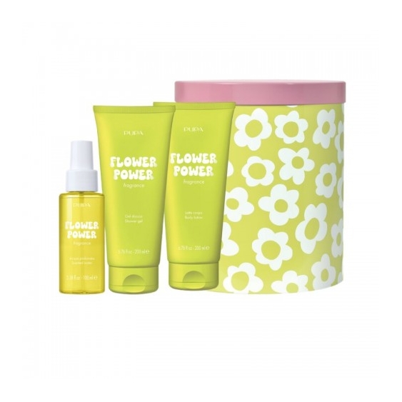 Pupa Happybox Kit 4 Gel Doccia 200 Ml + Latte Corpo 200 Ml + Acqua Profumata 100 Ml N.004 Flower Power