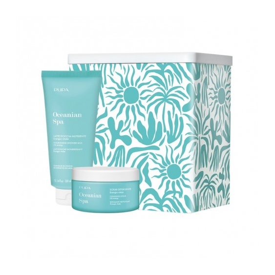 Pupa Oceanian Spa Kit 1 Scrub Detergente Corpo E Latte Doccia Nutriente