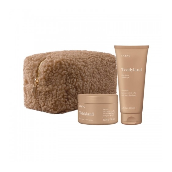 Pupa Teddyland Kit 2 Gel Doccia E Scrub Corpo N.003 Latte E Chicchi Di Caffè