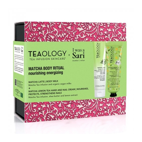 Teaology Cofanetto Matcha Body Ritual Crema Mani 75 Ml + Latte Corpo 100 Ml