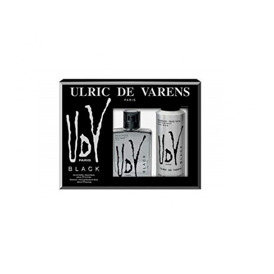 Ulric De Varens Cofanetto Black Eau De Toilette Uomo 100 Ml + Deodorante Spray 200 Ml