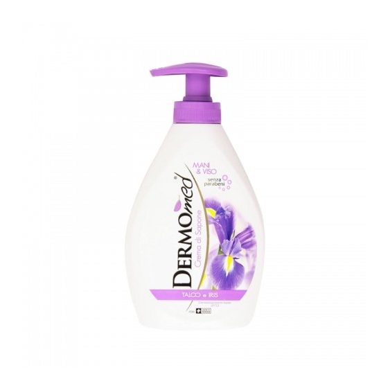Dermomed Talco E Iris Crema Di Sapone Mani E Viso 300 Ml