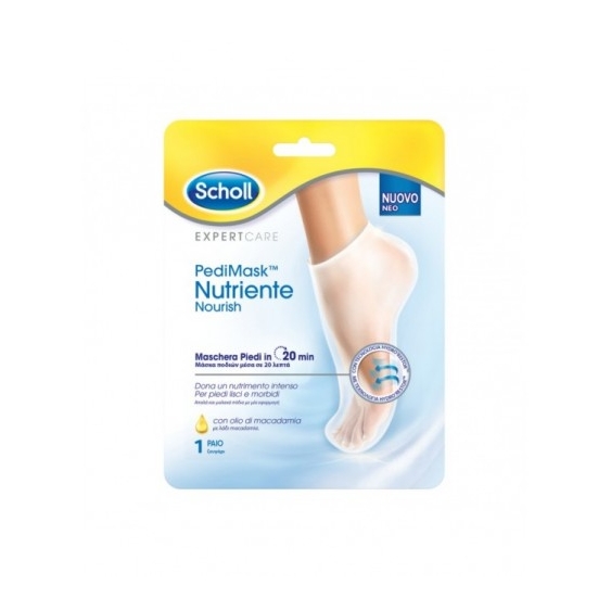 Scholl Pedimask Maschera Piedi Nutriente Con Olio Di Macadamia