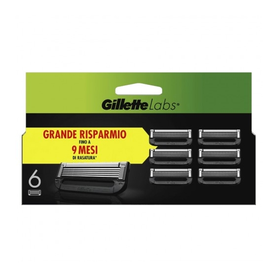Gillette Labs 6 Lame Di Ricambio