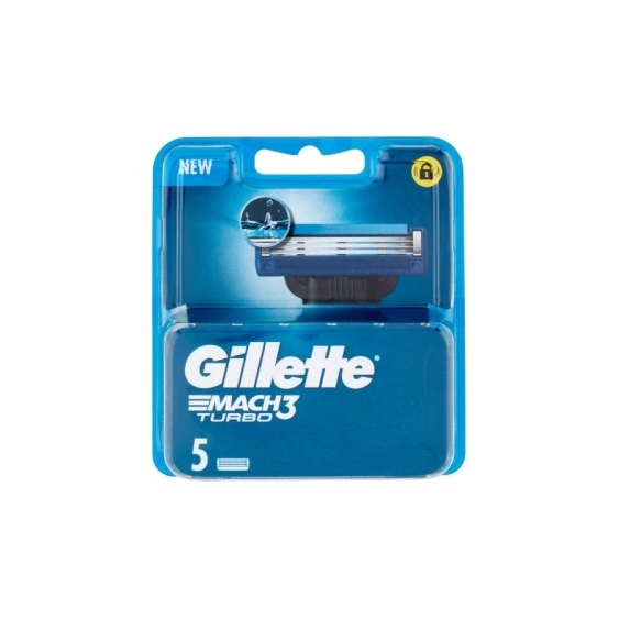 Gillette Mach3 Turbo 5 Lamette Per Rasoio Manuale