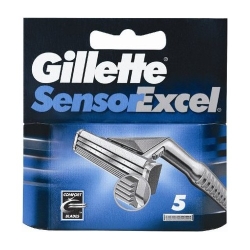 Gillette Lame Di Ricambio Per Rasoio Sensor Excel 1 Confezione Da 5 Lamette