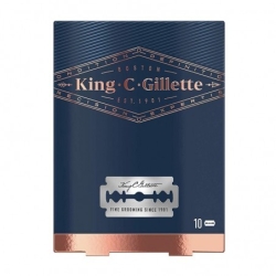 Gillette King C. Gillette Lamette Di Ricambio Per Rasoio Di Sicurezza 10 pz