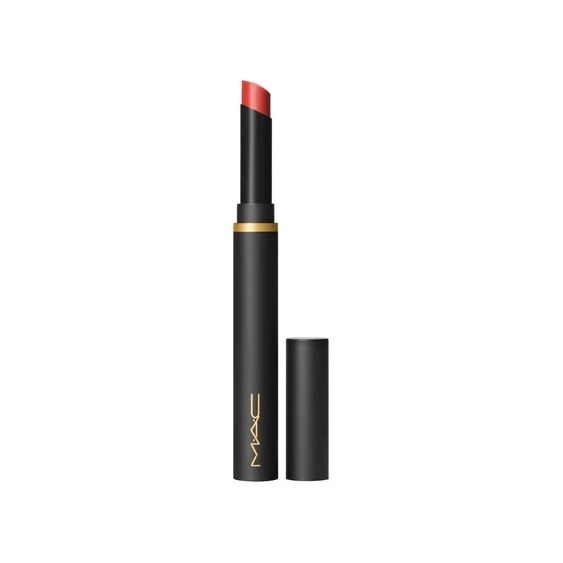 Mac Cosmetics Powder Kiss Velvet Blur Slim Stick Rossetto Dubonnet Buzz