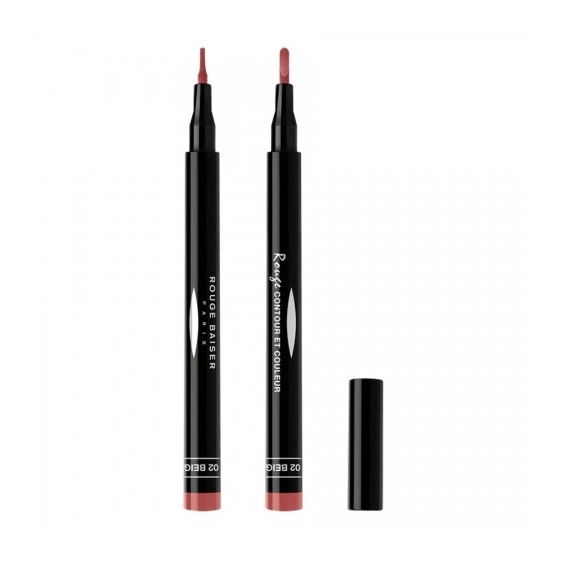 Rouge Baiser Rouge Contour Et Couleur Pennarello Labbra N. 2 Beige Rosé