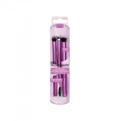 Real Techniques Eye Shade + Blend Set Con 3 Pennelli Per Occhi
