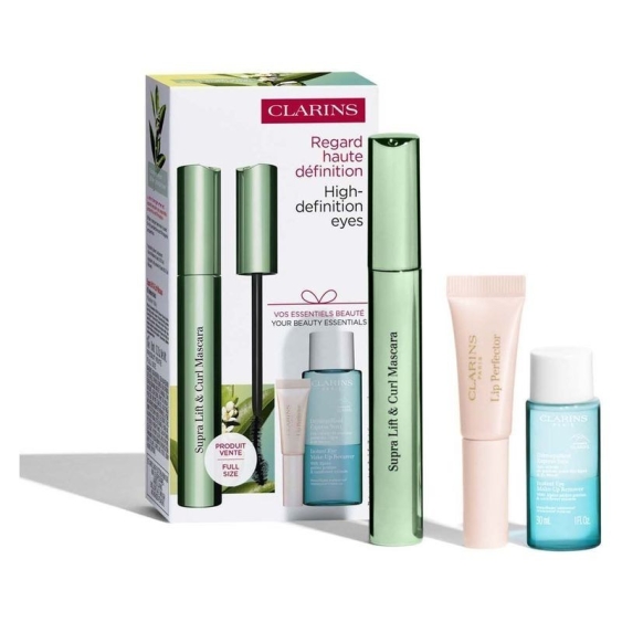 Clarins Supra Lift & Curl Mascara Cofanetto Makeup Occhi e Labbra