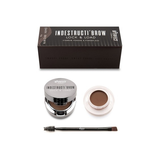 Bperfect Indestructi'Brow Lock & Load Pomata Per Sopracciglia E Polvere Duo Dark Brown