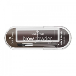 Essence Brow Powder Set Per Sopracciglia N.02 Dark & Deep