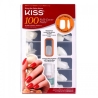 Kiss Full-Cover 100 Unghie Artificiali Short Square