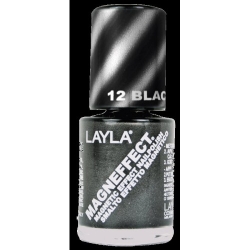 Layla Smalto Per Unghie Magneffect Effetto Magnetico N12 Black Metal