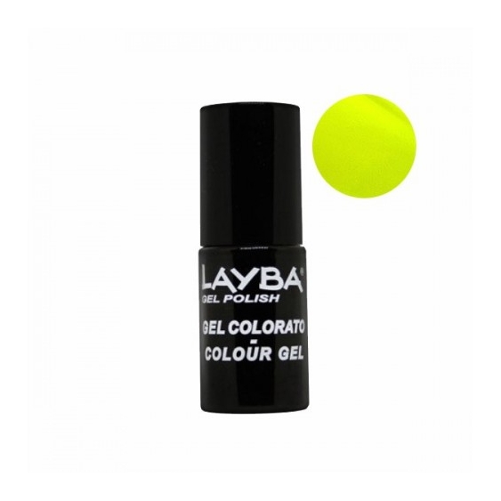 Layla Layba Gel Polish Smalto Semipermanente N. 703 Yellow Fluo