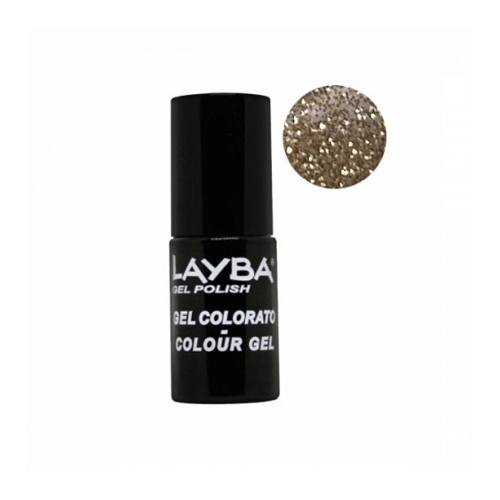 Layla Layba Gel Polish Smalto Semipermanente N.687 Gold Glitter