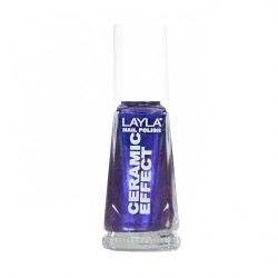 Layla Nail Polish Ceramic Effect Smalto Lucido N.59 Blackberry