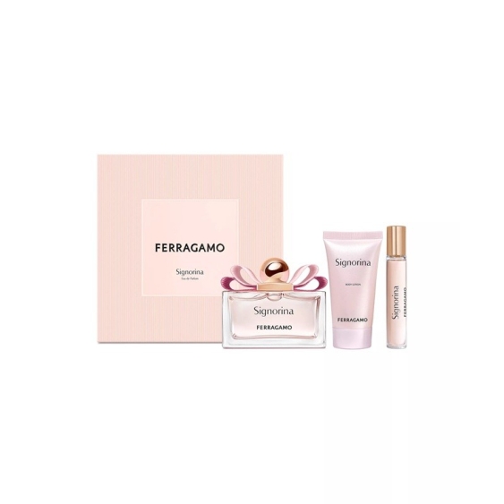Salvatore Ferragamo Signorina Eau De Parfum 100 ml + 15 ml + Body Lotion Cofanetto