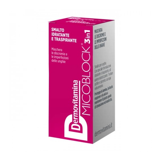 Pasquali Dermovitamina Micoblock 3 In 1 Smalto Idratante E Traspirante Fucsia