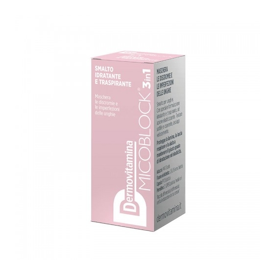 Pasquali Dermovitamina Micoblock 3 In 1 Smalto Idratante E Traspirante Rosa Chiaro