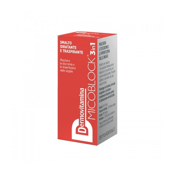 Pasquali Dermovitamina Micoblock 3 In 1 Smalto Idratante E Traspirante Arancio Brillante
