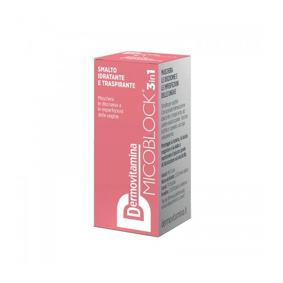Pasquali Dermovitamina Micoblock 3 In 1 Smalto Idratante E Traspirante Rosa