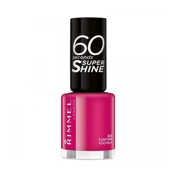 Rimmel Smalto 60 Seconds Super Shine 323 Funtime Fuchsia