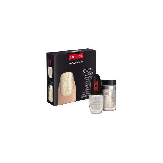 Pupa Crazy Lurex Nail Art Kit 01 White Lurex Kit Smalto