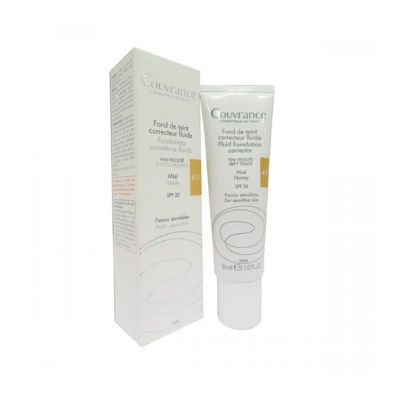 Avene Couvrance Fondotinta Fluido Per Pelli Sensibili 4.0 Miele 30 Ml