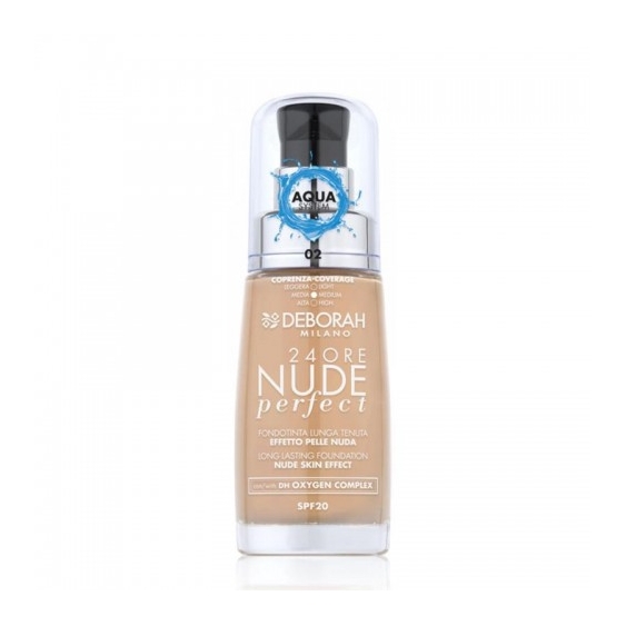 Deborah 24 Ore Perfect Nude Fondotinta N.02 Beige