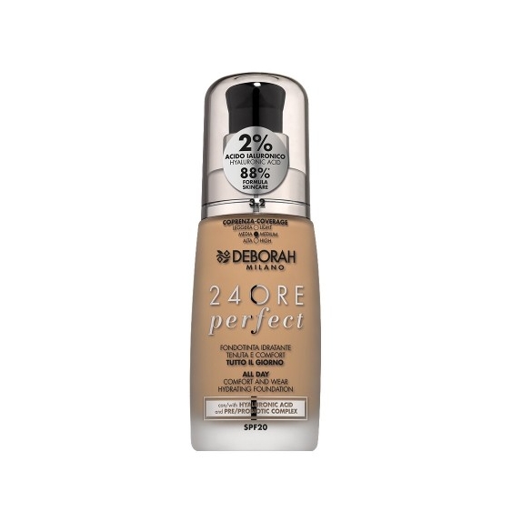 Deborah 24Ore Perfect Spf20 Fondotinta Fluido N. 3,2 Hazelnut