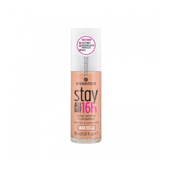 Essence Stay All Day 16H Long-Lasting Fondotinta N.40 Soft Almond