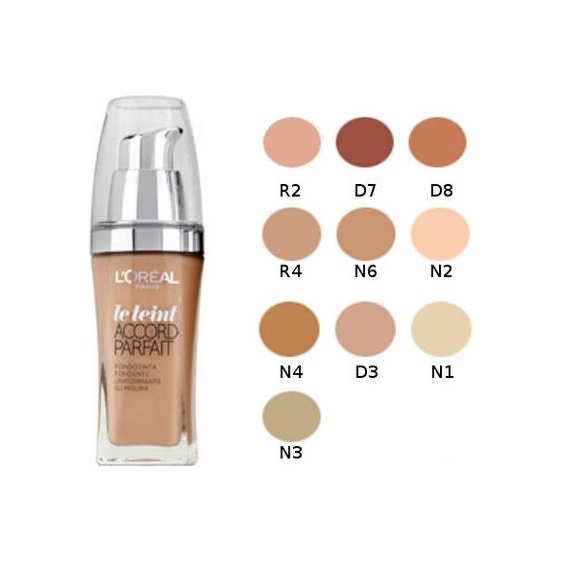 L'Oreal Paris Fondotinta Fluido Accord Perfect N R4 Naturel