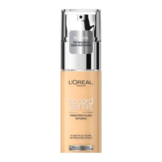 L'Oreal Paris Accord Parfait Fond De Teint Fondotinta Fluido N. 1N Ivory