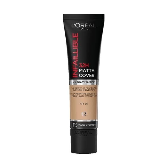 L'Oreal Paris Infaillible 32H Matte Cover Fondotinta N. 115 Warm Undertone