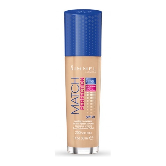 Rimmel Match Perfection Foundation Fondotinta Liquido 200 Soft Beige