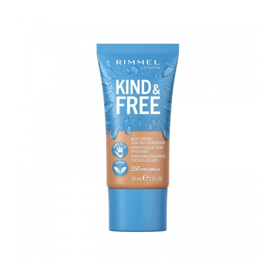 Rimmel Kind & Free Fondotinta Idratante N.150 Rose Vanilla 30 Ml