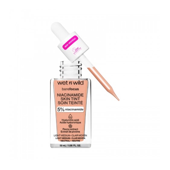Wet N Wild Bare Focus Fondotinta Con Niacinamide Light Medium