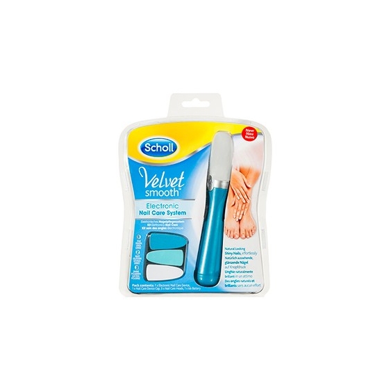 Scholl Velvet Smooth Electronic Nail Care System Kit Elettronico Per La Cura Delle Unghie