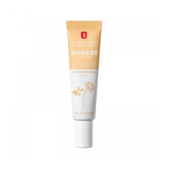 Erborian Super Bb Con Ginseng Crema Viso Coreana Anti-Imperfezioni Nude 15 Ml