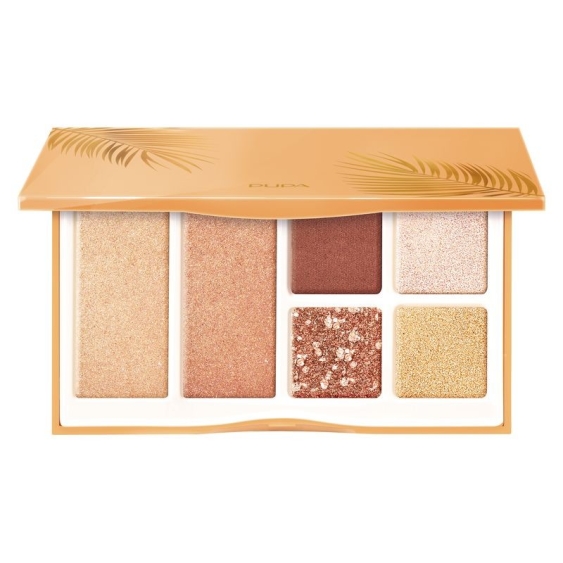 Pupa Shine Bright All In One Sparkling Palette Viso E Occhi - 01 Sunset Lover